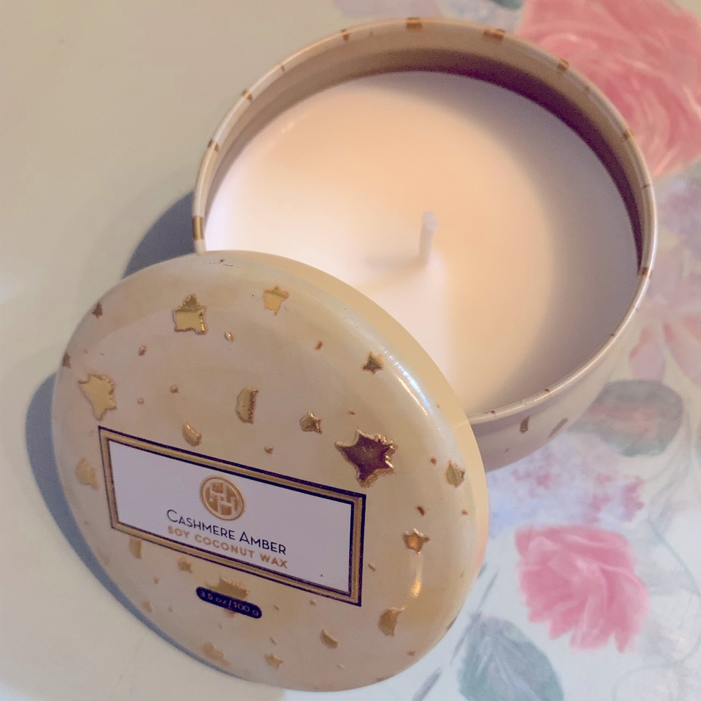 Cashmere & Amber 3.5oz Soy Coconut Candle